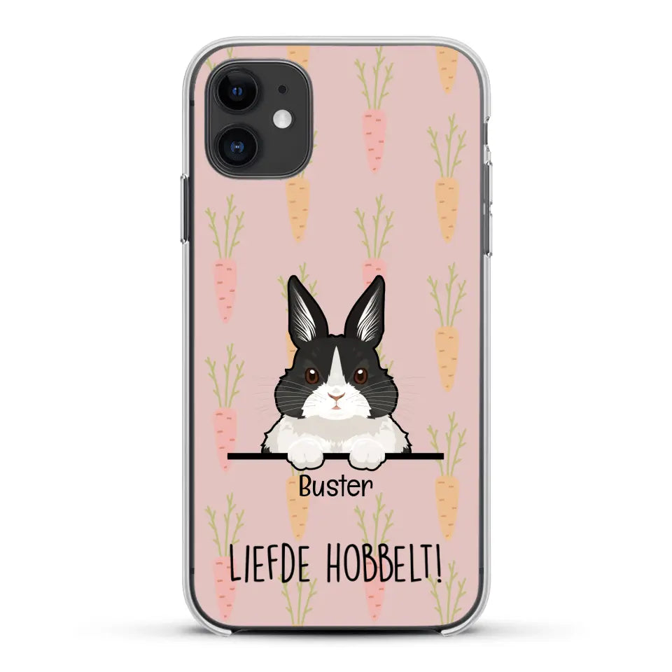 Liefde hobbelt! - Gepersonaliseerd telefoonhoesje