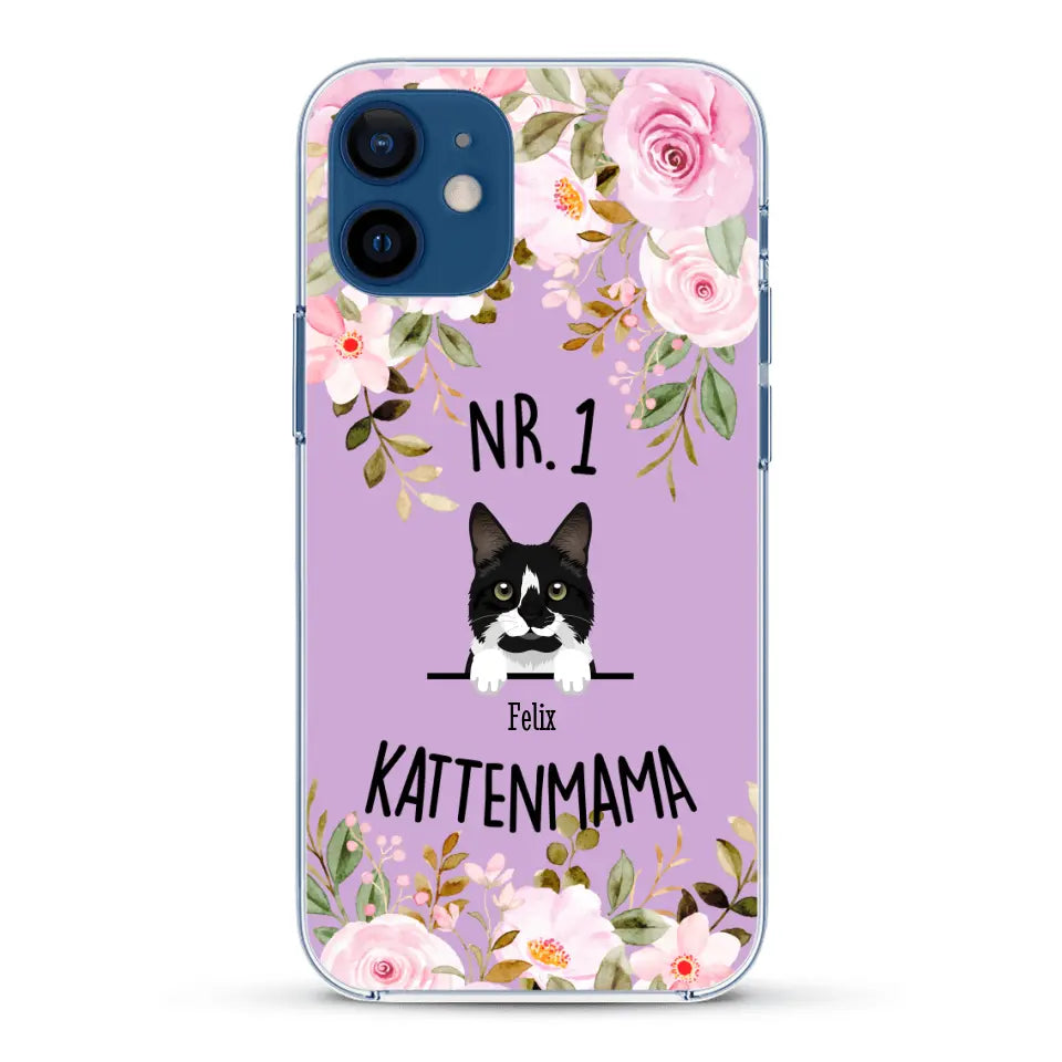 No. 1 Kattenmama - Gepersonaliseerd telefoonhoesje