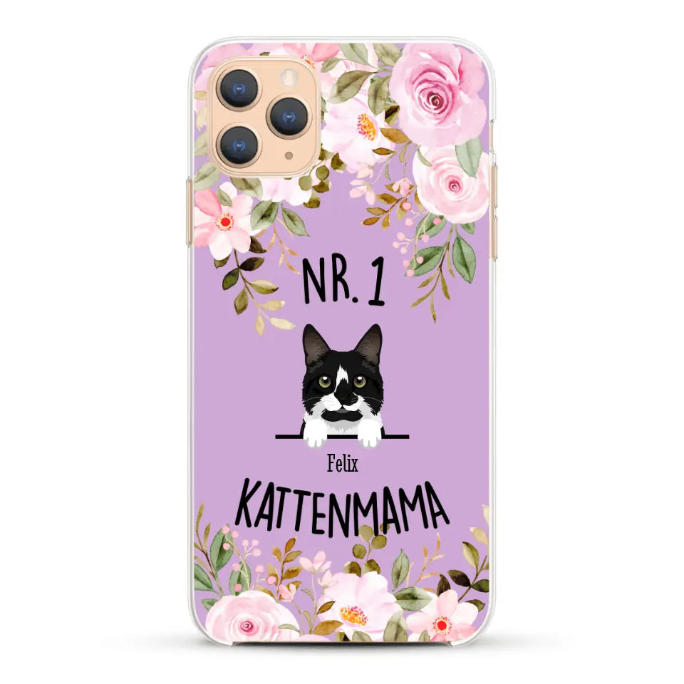 No. 1 Kattenmama - Gepersonaliseerd telefoonhoesje