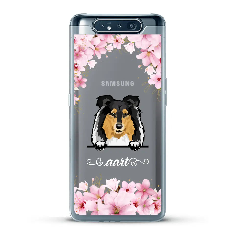 Bloemen Honden - Gepersonaliseerd telefoonhoesje