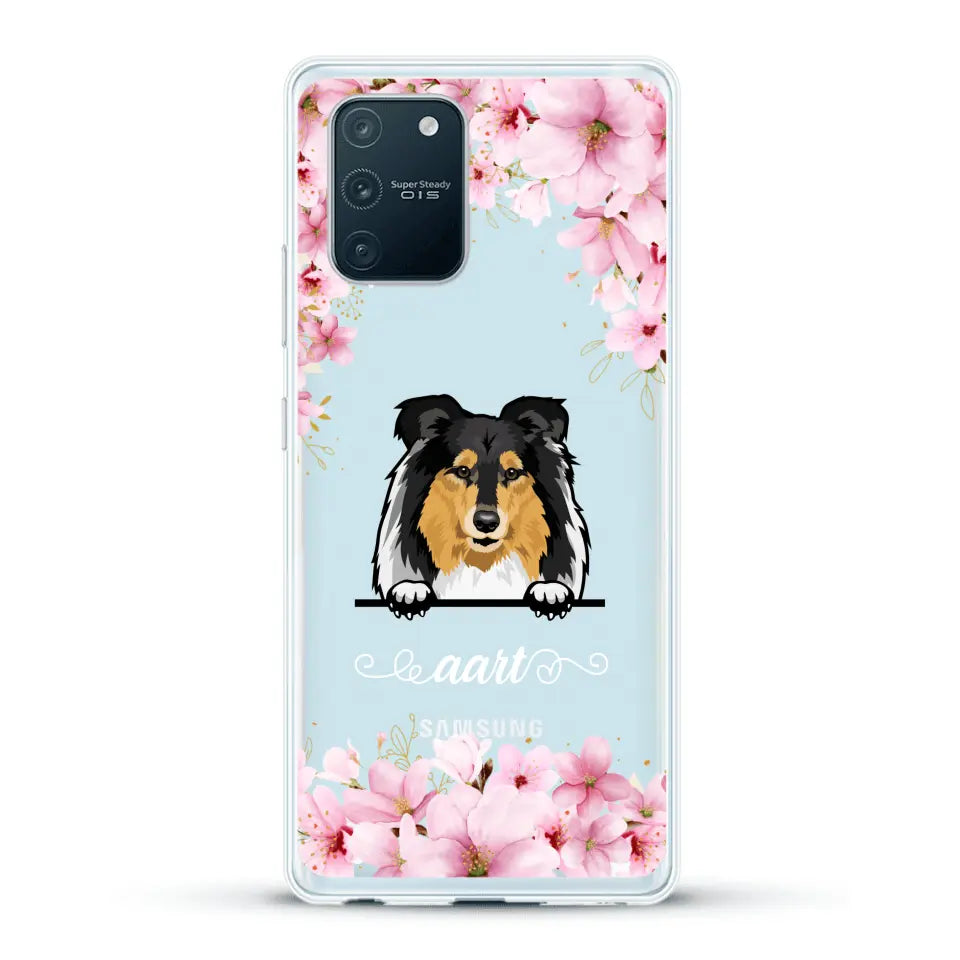 Bloemen Honden - Gepersonaliseerd telefoonhoesje