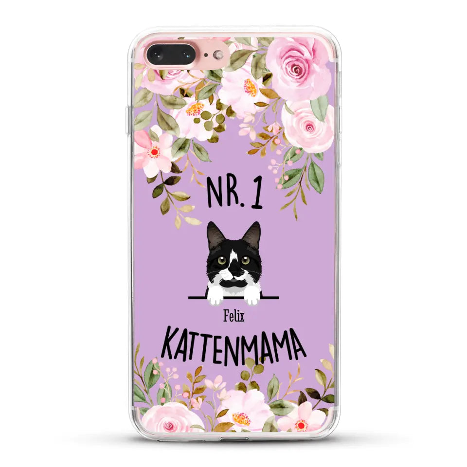 No. 1 Kattenmama - Gepersonaliseerd telefoonhoesje