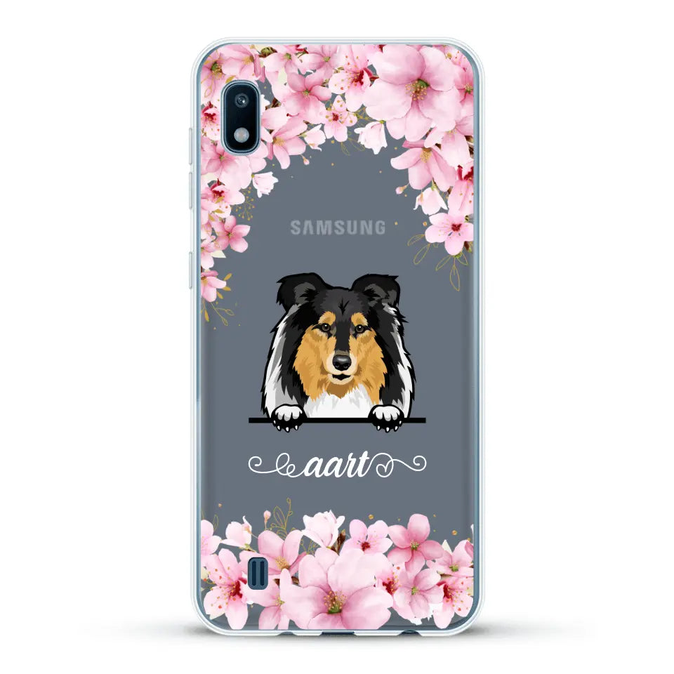 Bloemen Honden - Gepersonaliseerd telefoonhoesje