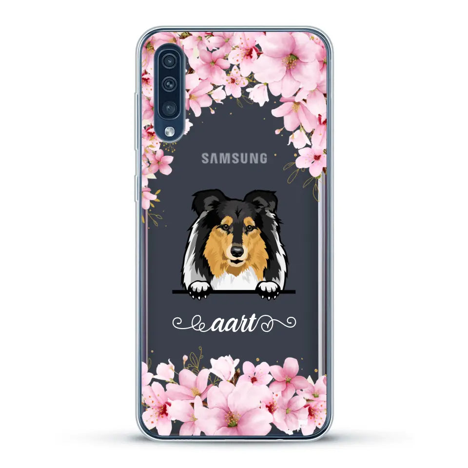 Bloemen Honden - Gepersonaliseerd telefoonhoesje