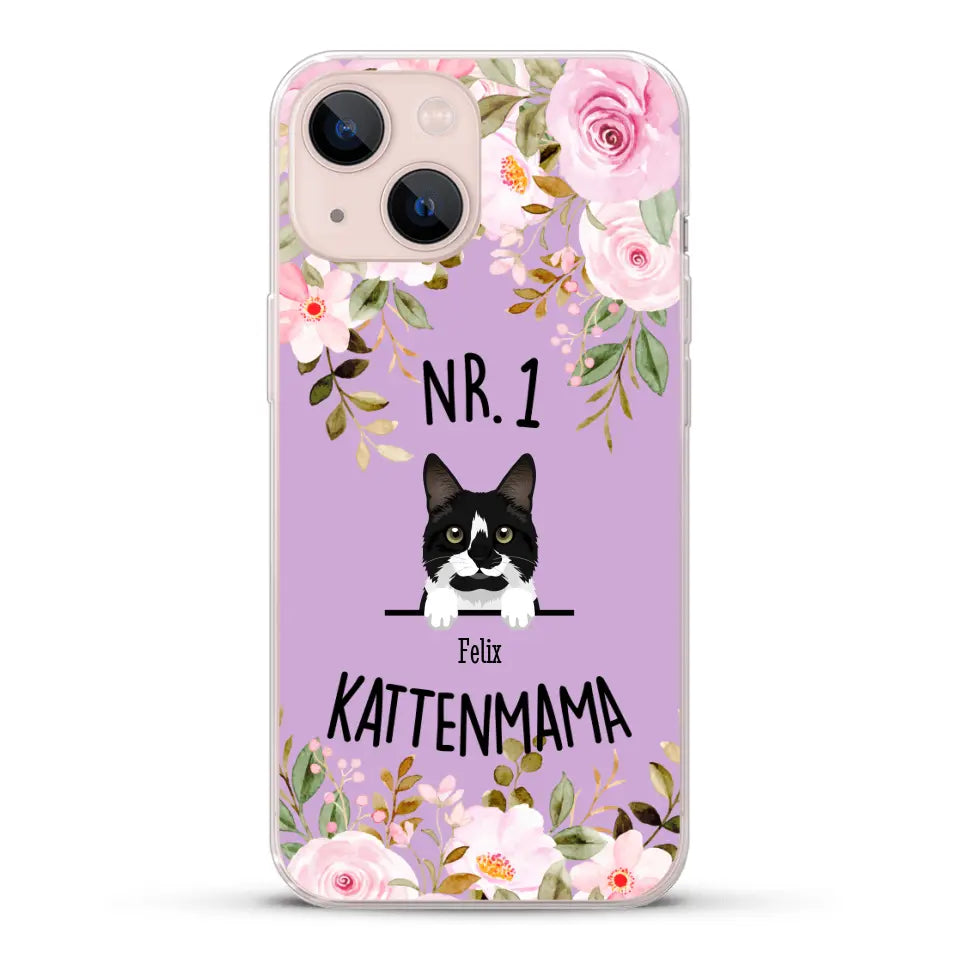 No. 1 Kattenmama - Gepersonaliseerd telefoonhoesje