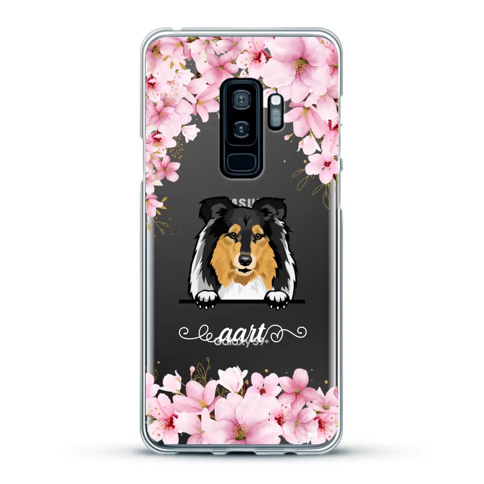 Bloemen Honden - Gepersonaliseerd telefoonhoesje