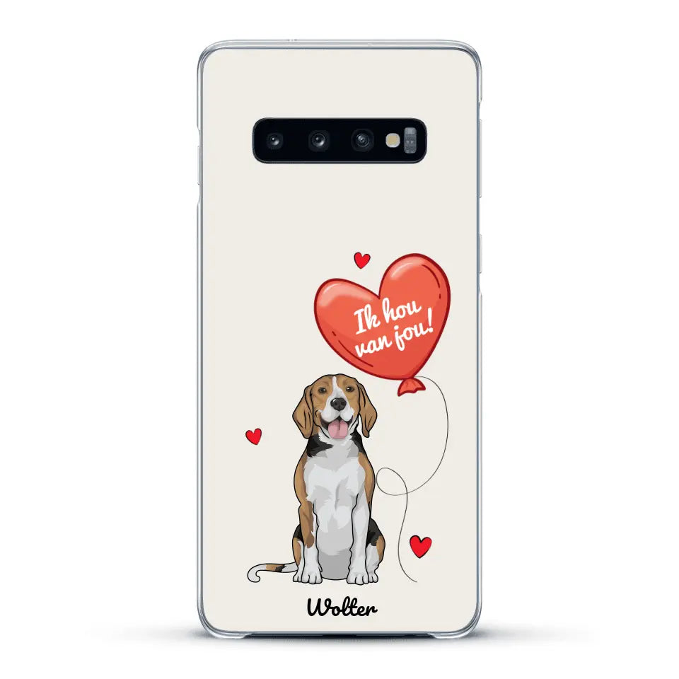 Hondenliefde - Gepersonaliseerd telefoonhoesje