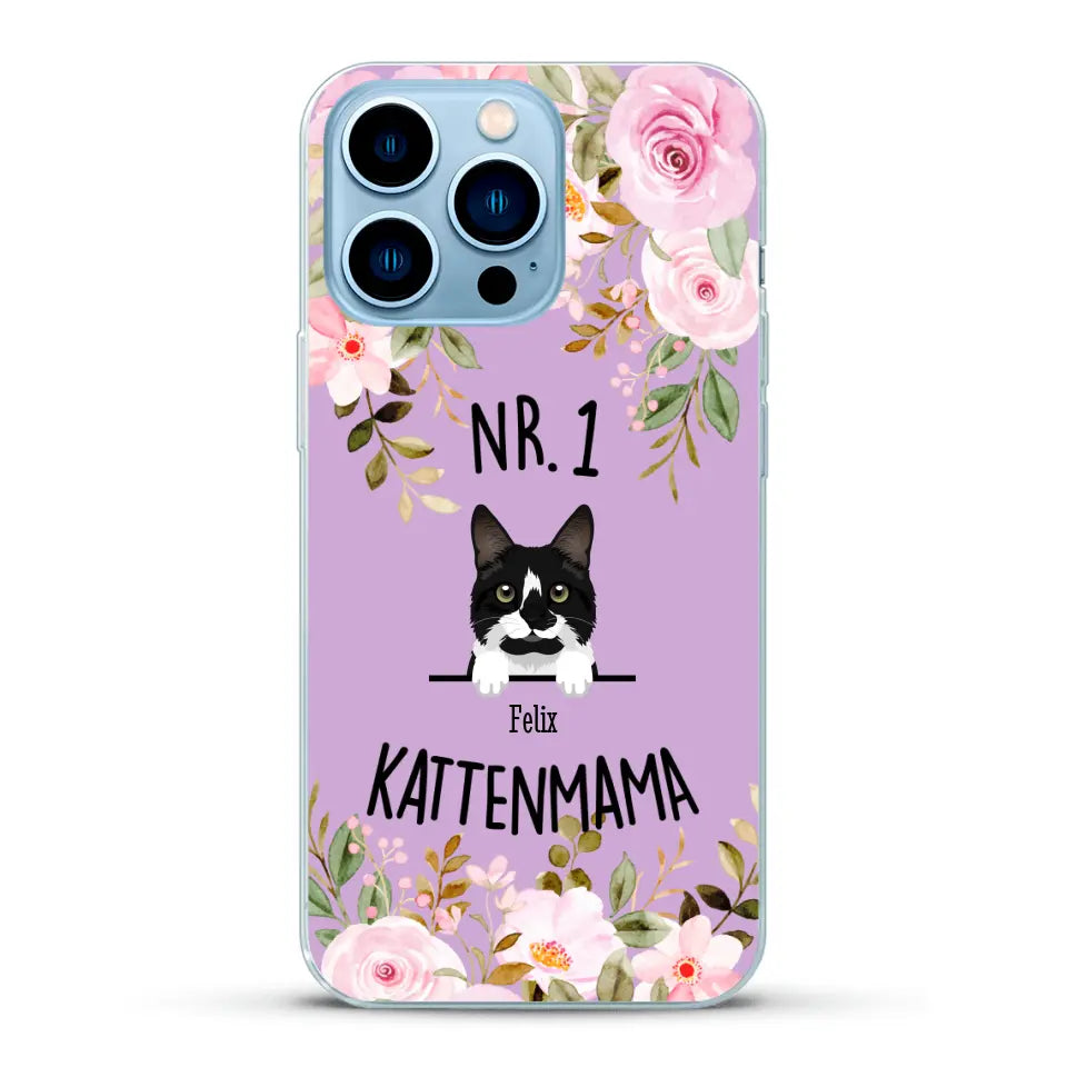 No. 1 Kattenmama - Gepersonaliseerd telefoonhoesje