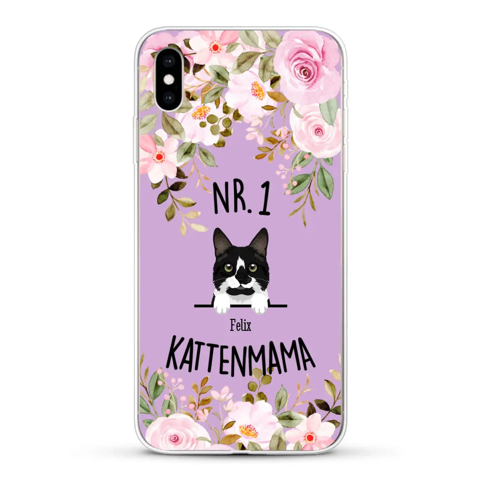 No. 1 Kattenmama - Gepersonaliseerd telefoonhoesje