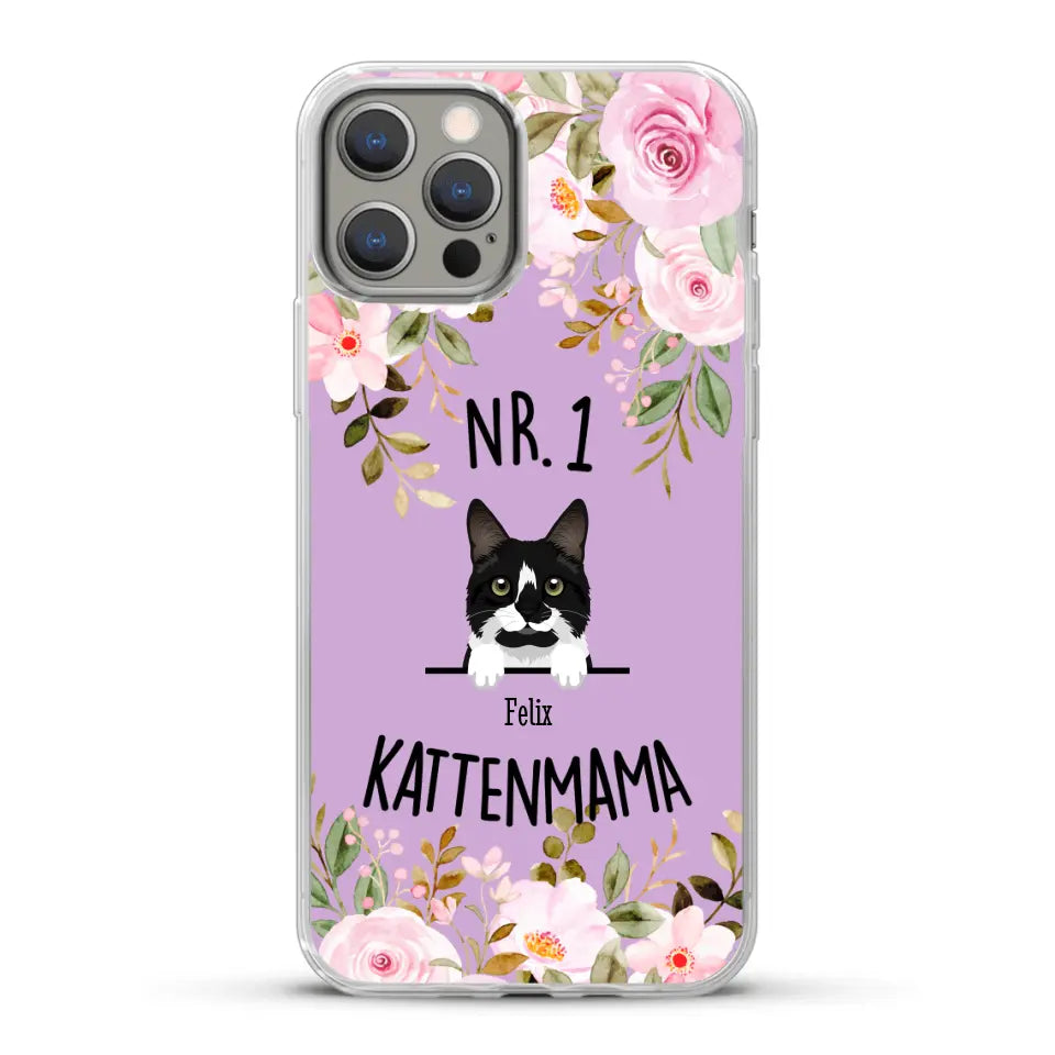 No. 1 Kattenmama - Gepersonaliseerd telefoonhoesje