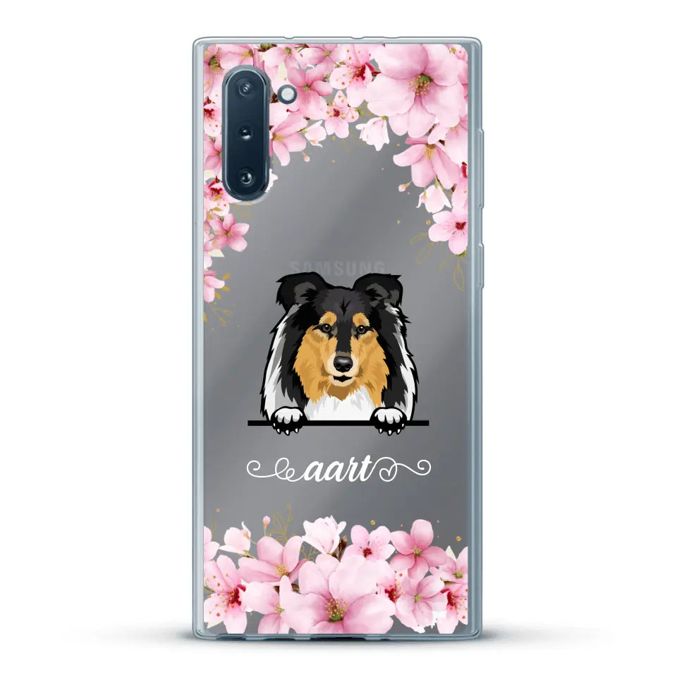 Bloemen Honden - Gepersonaliseerd telefoonhoesje