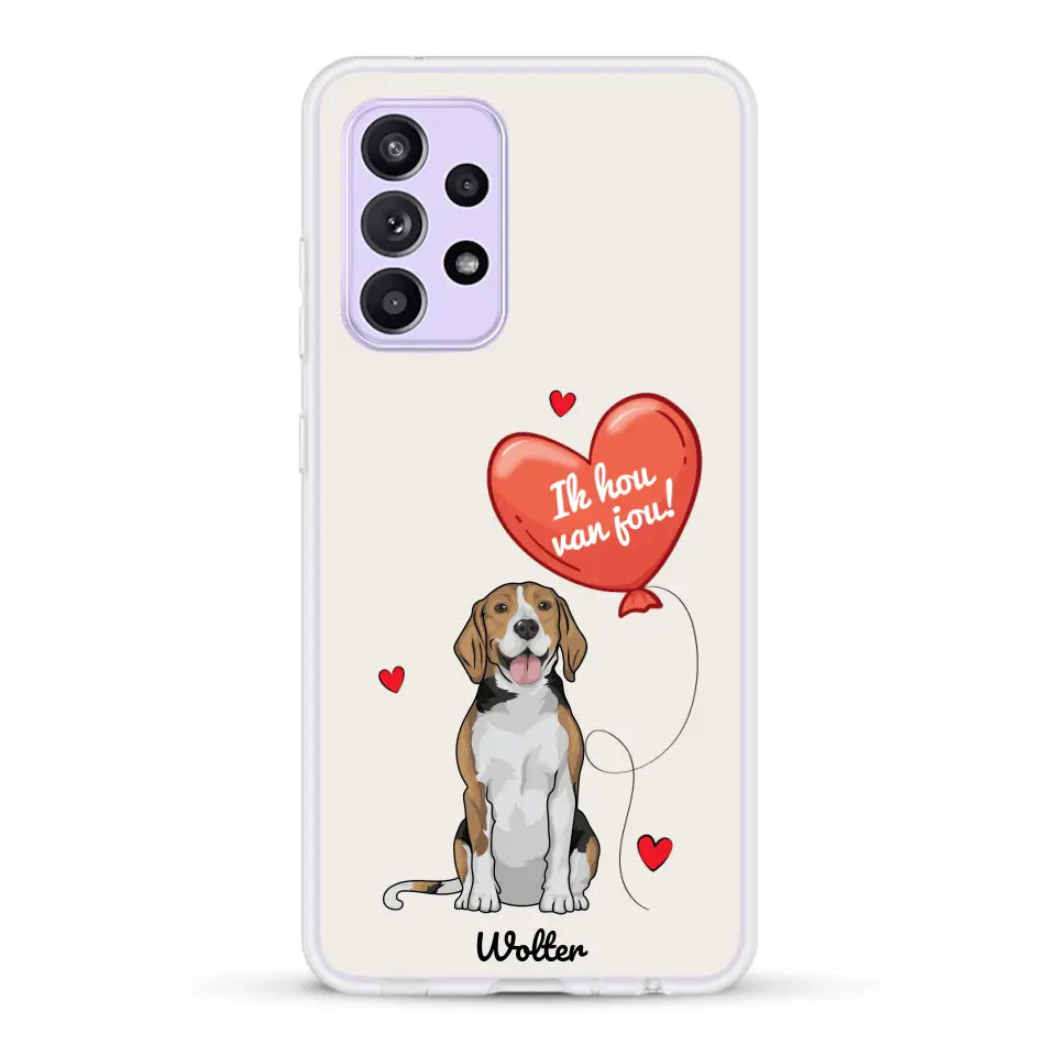 Hondenliefde - Gepersonaliseerd telefoonhoesje
