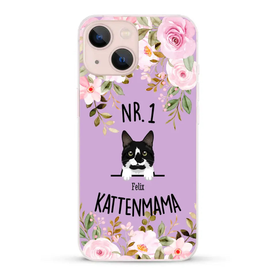No. 1 Kattenmama - Gepersonaliseerd telefoonhoesje
