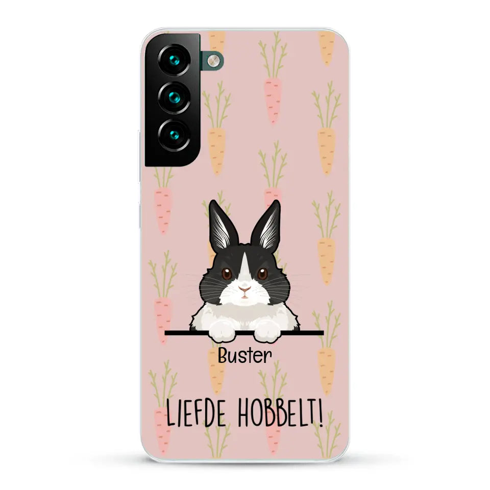 Liefde hobbelt! - Gepersonaliseerd telefoonhoesje