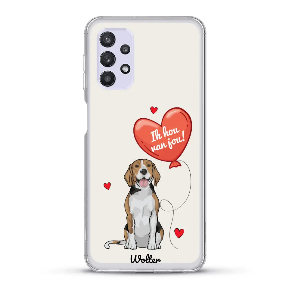 Hondenliefde - Gepersonaliseerd telefoonhoesje