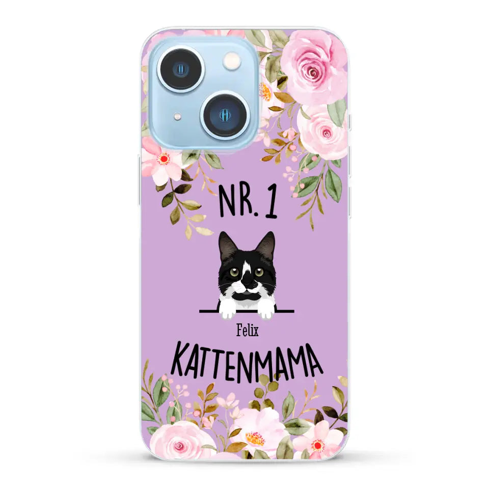 No. 1 Kattenmama - Gepersonaliseerd telefoonhoesje