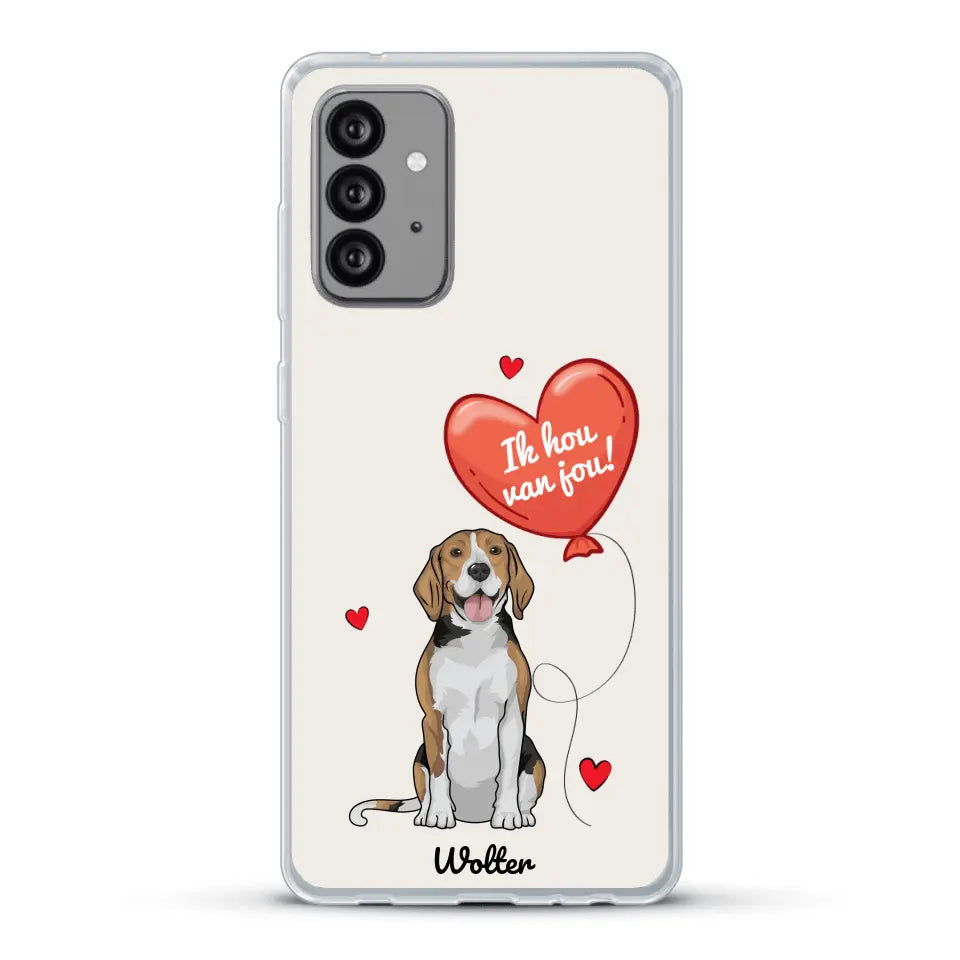 Hondenliefde - Gepersonaliseerd telefoonhoesje