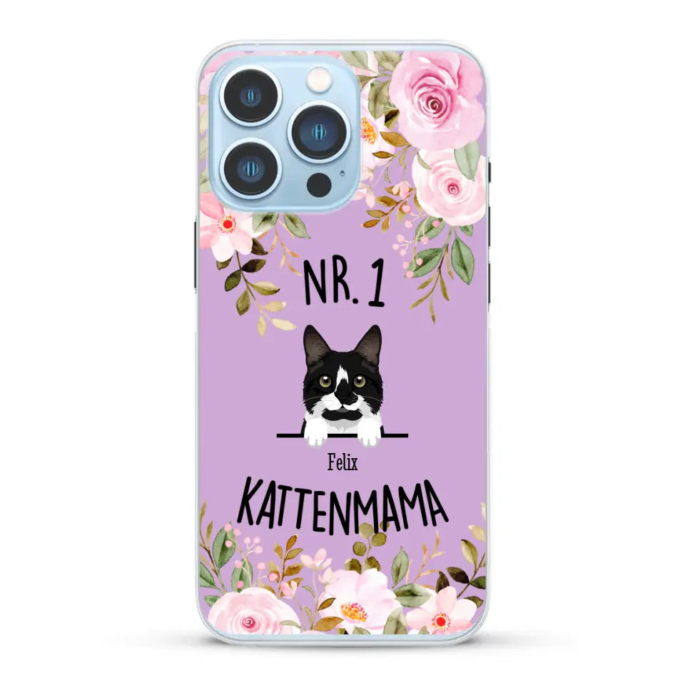 No. 1 Kattenmama - Gepersonaliseerd telefoonhoesje