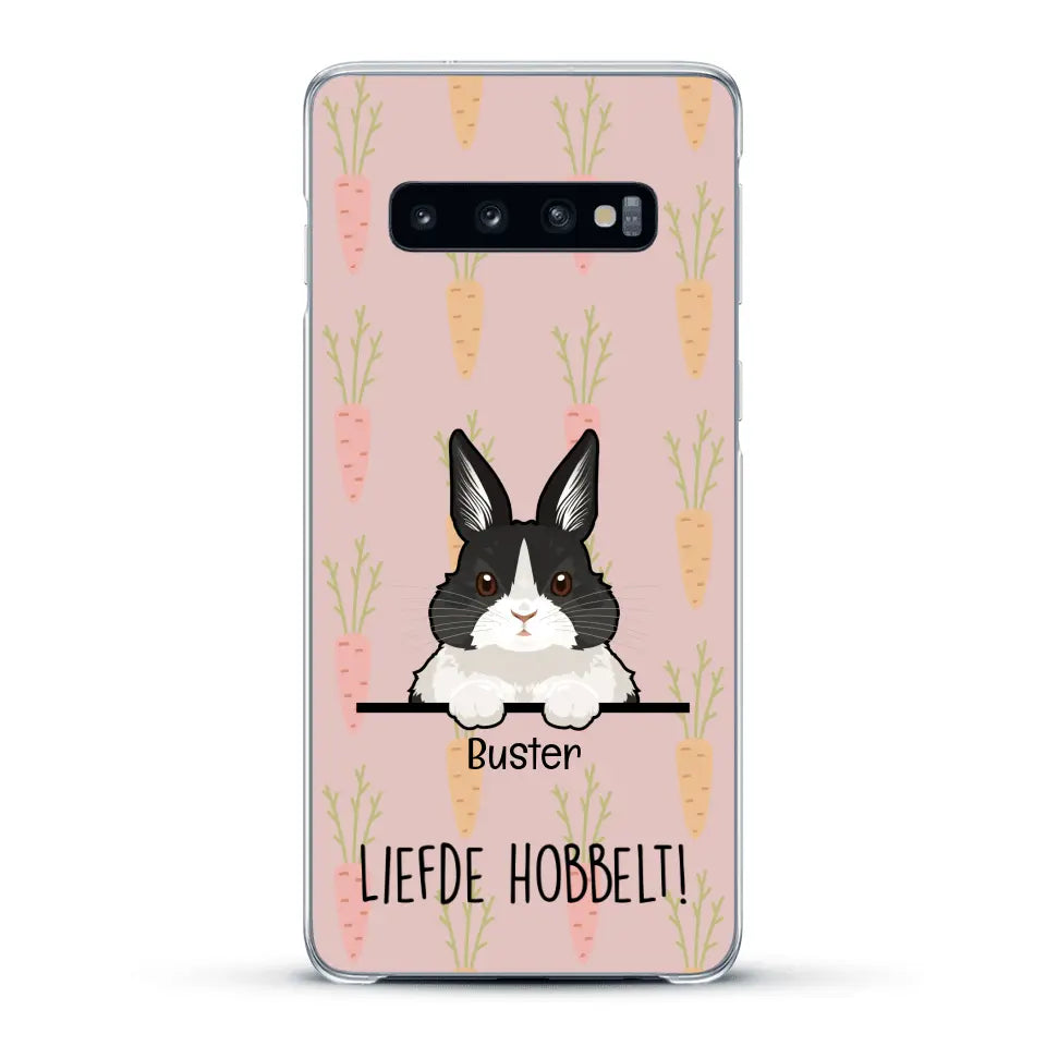 Liefde hobbelt! - Gepersonaliseerd telefoonhoesje