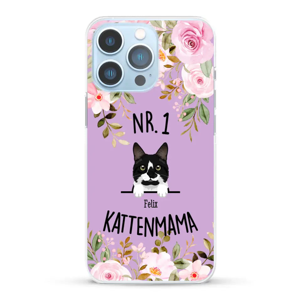 No. 1 Kattenmama - Gepersonaliseerd telefoonhoesje