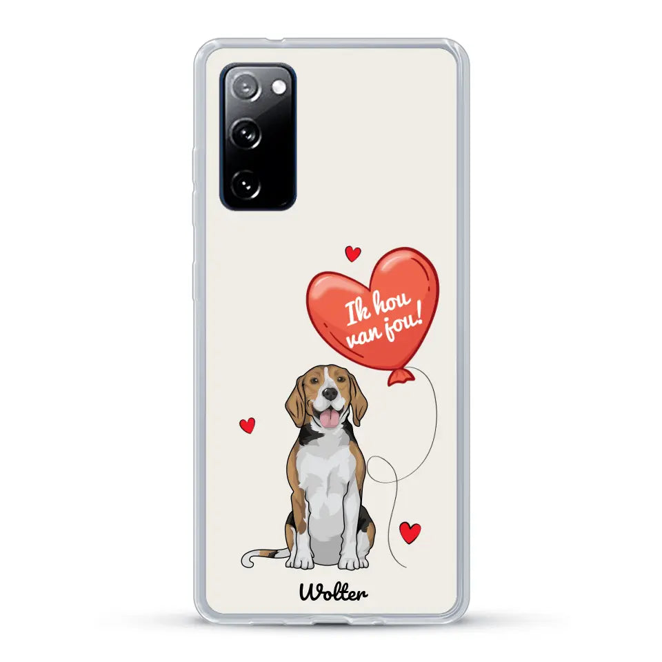 Hondenliefde - Gepersonaliseerd telefoonhoesje