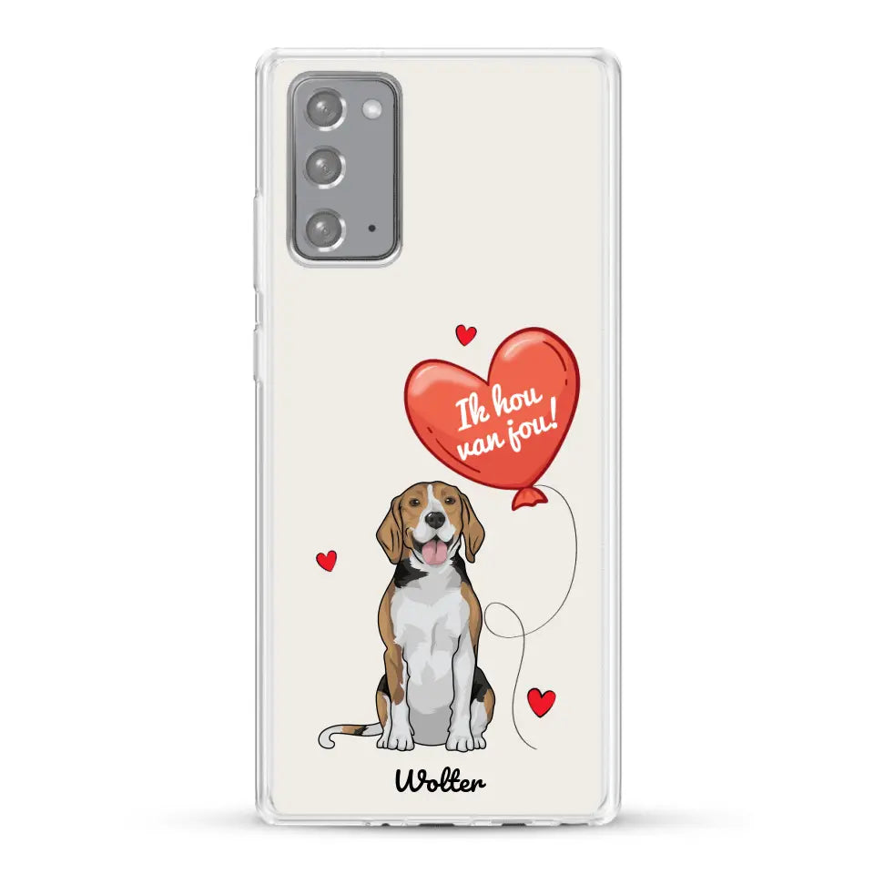 Hondenliefde - Gepersonaliseerd telefoonhoesje