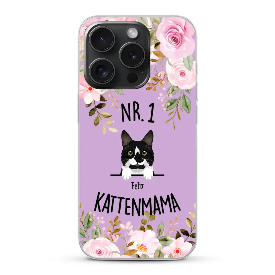 No. 1 Kattenmama - Gepersonaliseerd telefoonhoesje