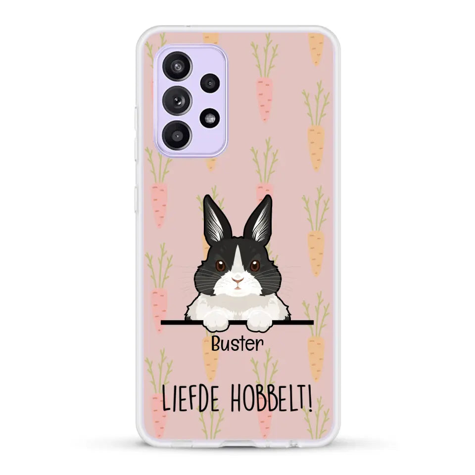Liefde hobbelt! - Gepersonaliseerd telefoonhoesje