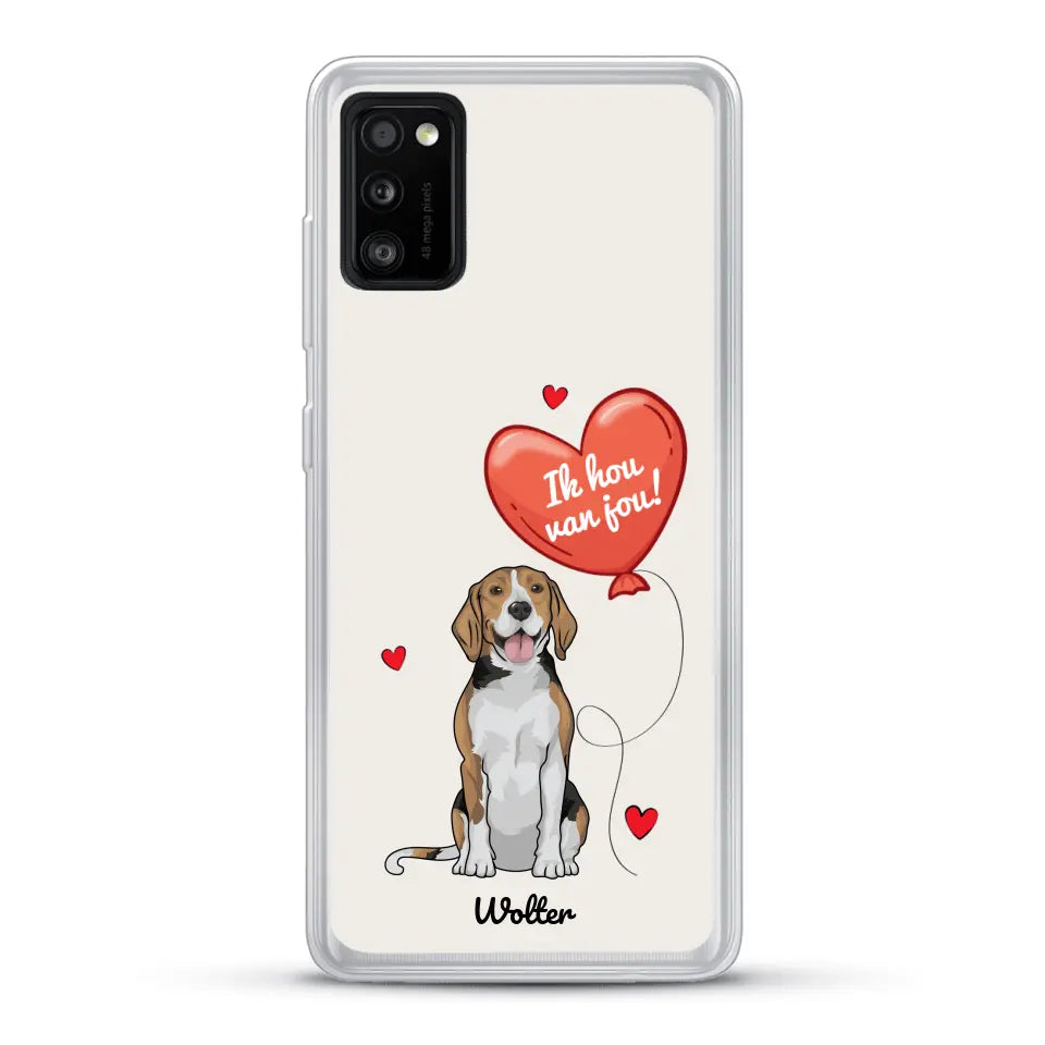 Hondenliefde - Gepersonaliseerd telefoonhoesje
