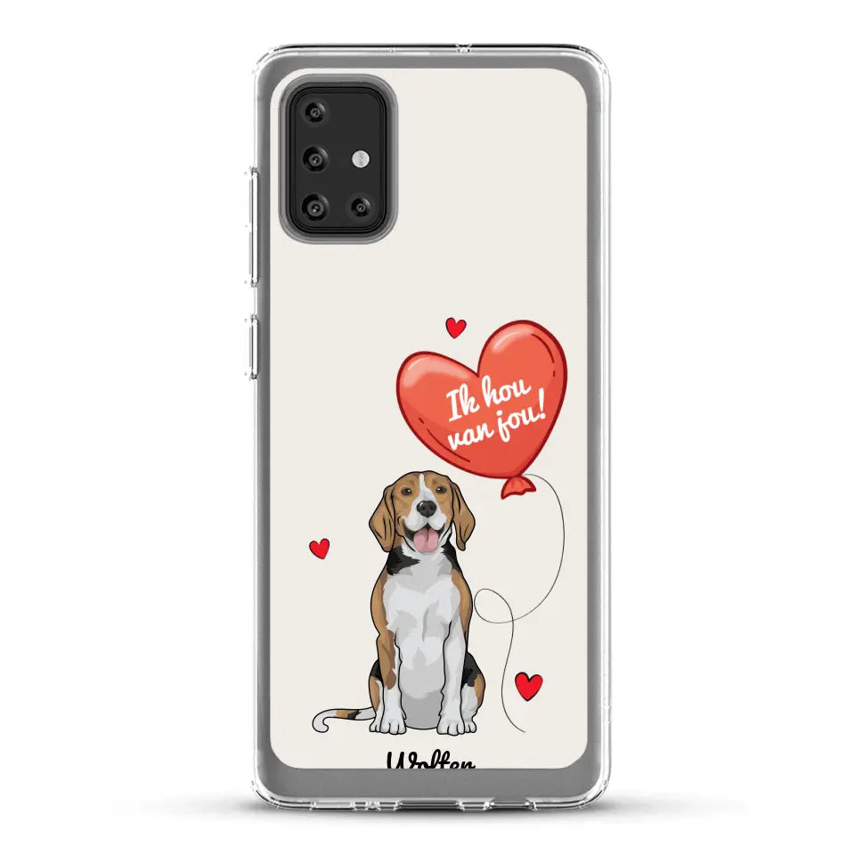 Hondenliefde - Gepersonaliseerd telefoonhoesje