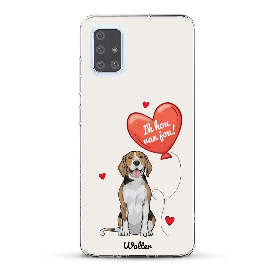 Hondenliefde - Gepersonaliseerd telefoonhoesje