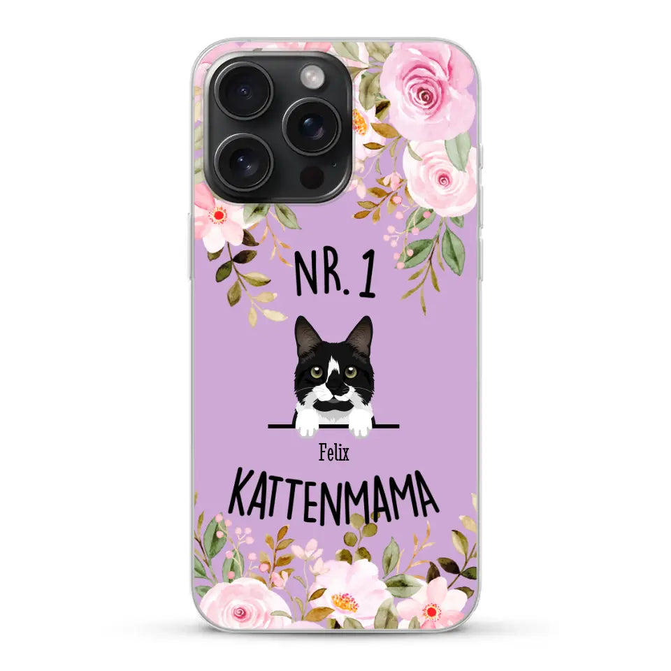 No. 1 Kattenmama - Gepersonaliseerd telefoonhoesje