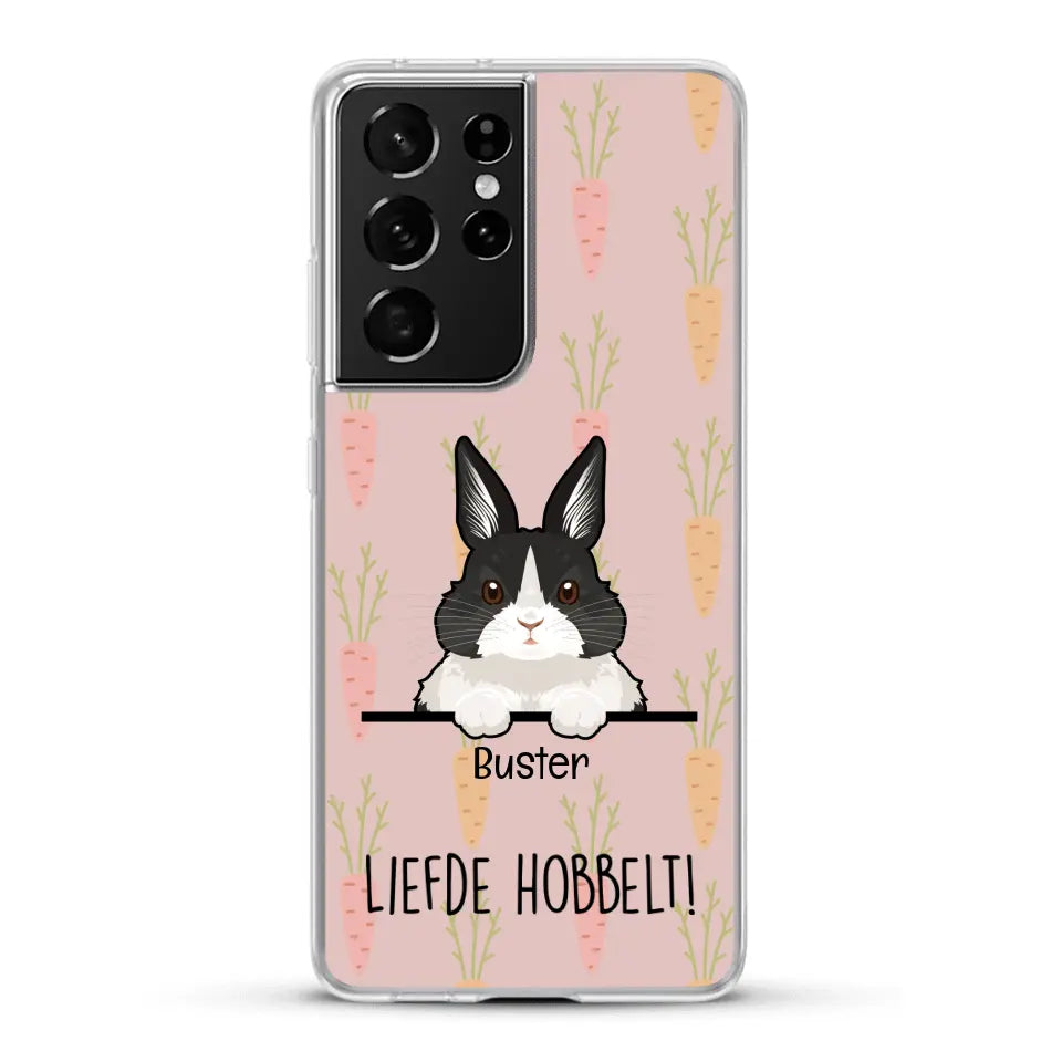 Liefde hobbelt! - Gepersonaliseerd telefoonhoesje