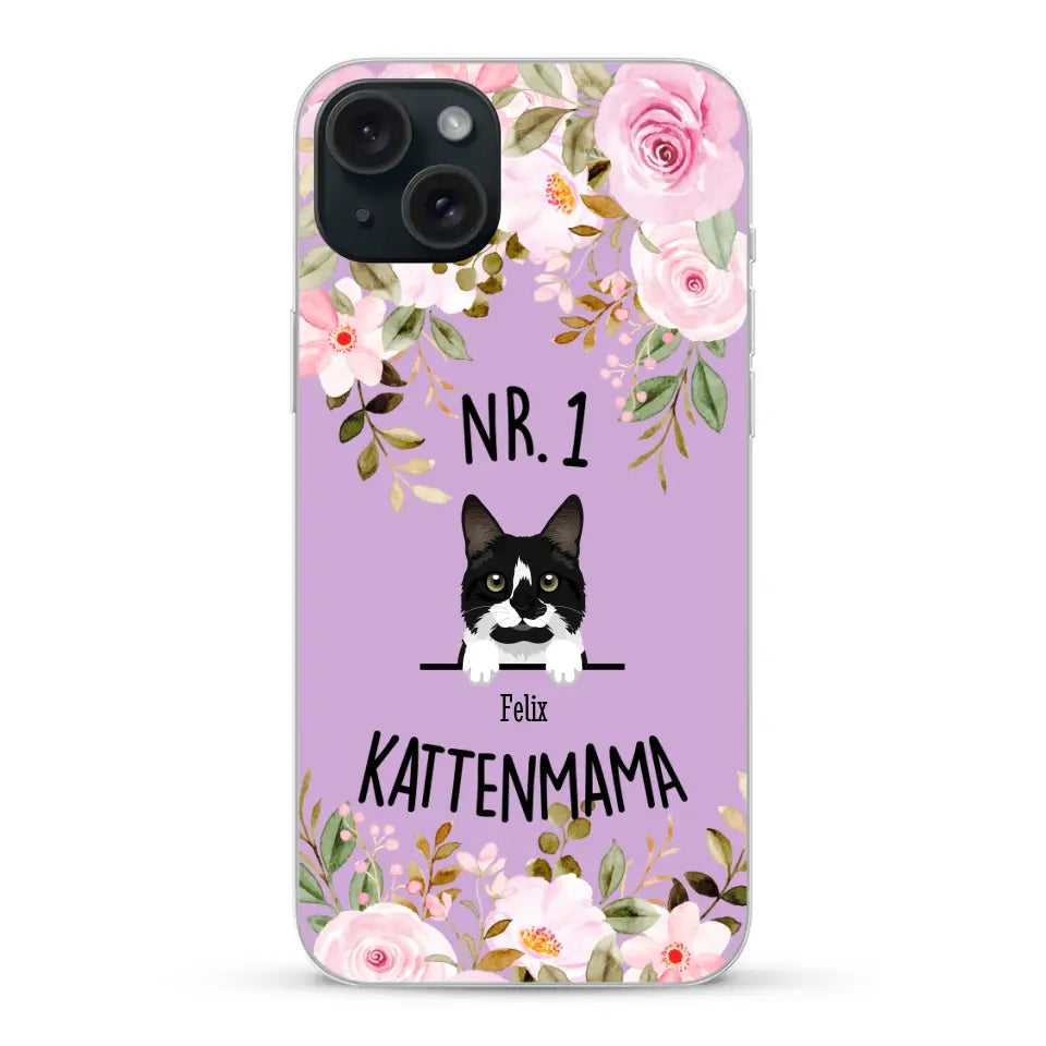 No. 1 Kattenmama - Gepersonaliseerd telefoonhoesje