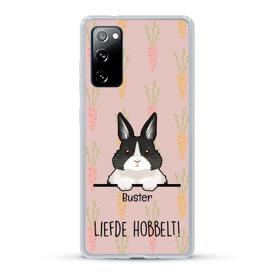 Liefde hobbelt! - Gepersonaliseerd telefoonhoesje