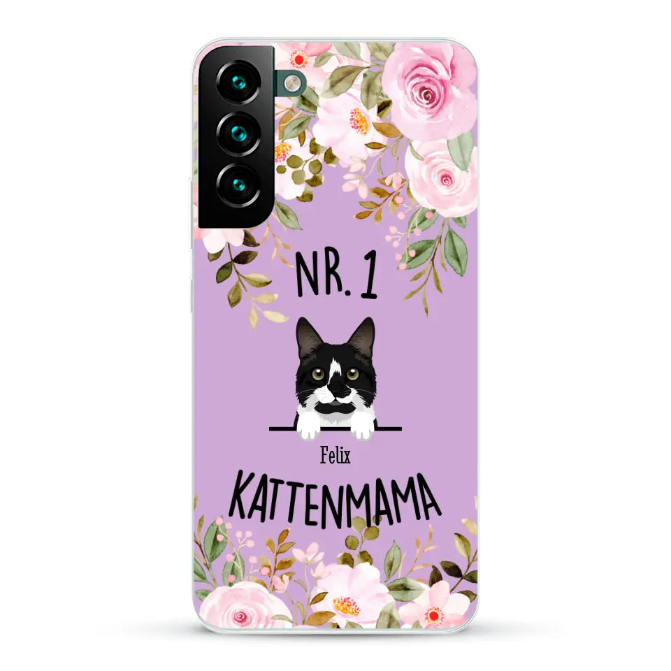 No. 1 Kattenmama - Gepersonaliseerd telefoonhoesje