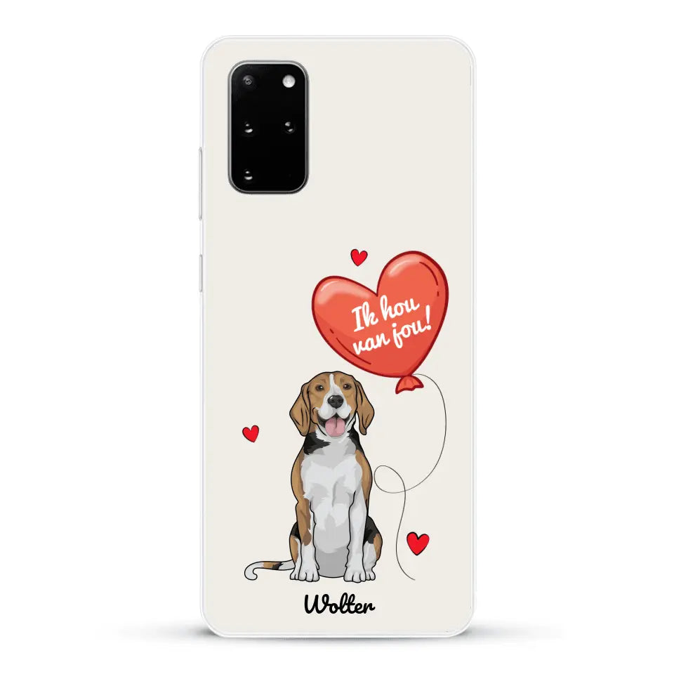 Hondenliefde - Gepersonaliseerd telefoonhoesje