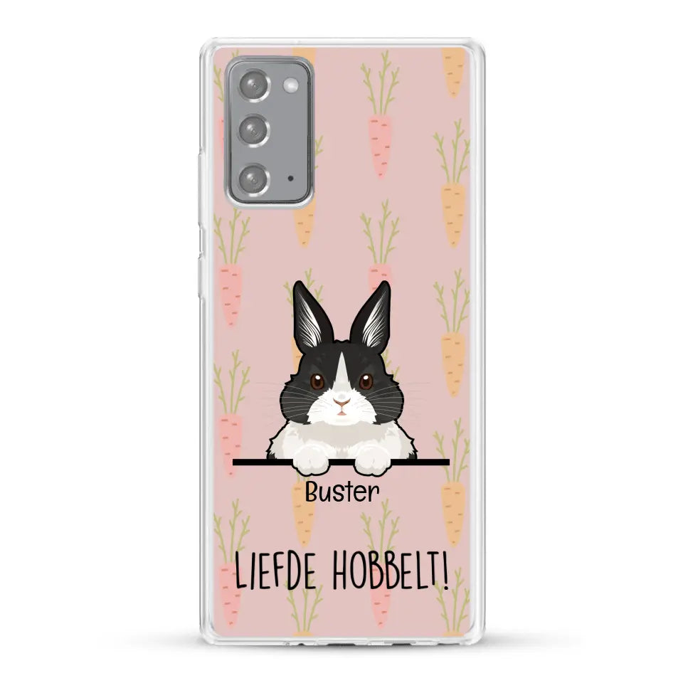 Liefde hobbelt! - Gepersonaliseerd telefoonhoesje