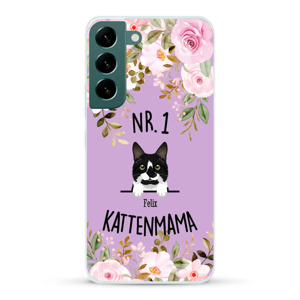 No. 1 Kattenmama - Gepersonaliseerd telefoonhoesje