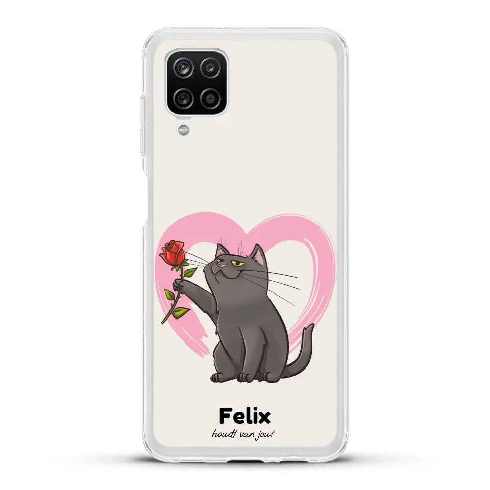 Jouw kat houdt van jou - Gepersonaliseerd telefoonhoesje