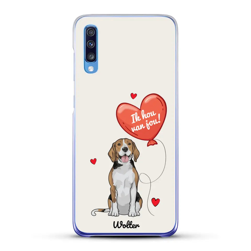 Hondenliefde - Gepersonaliseerd telefoonhoesje