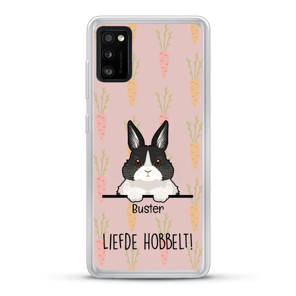 Liefde hobbelt! - Gepersonaliseerd telefoonhoesje