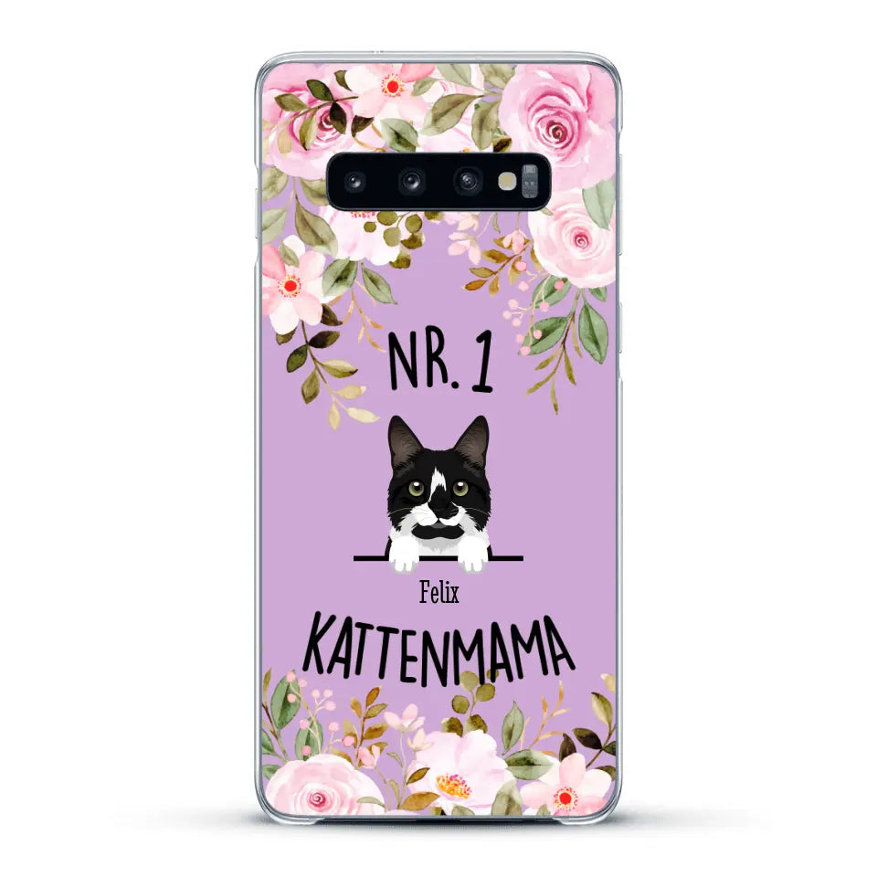 No. 1 Kattenmama - Gepersonaliseerd telefoonhoesje