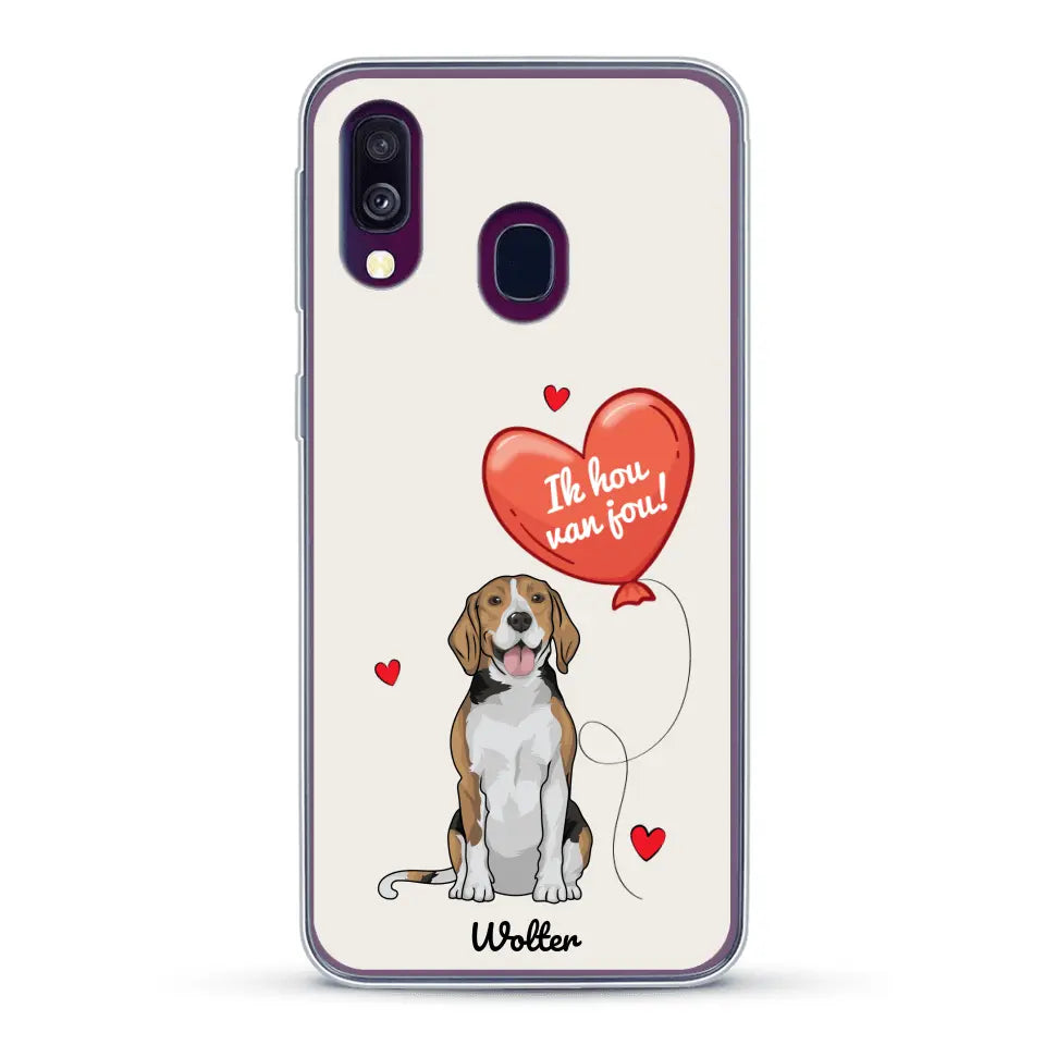 Hondenliefde - Gepersonaliseerd telefoonhoesje