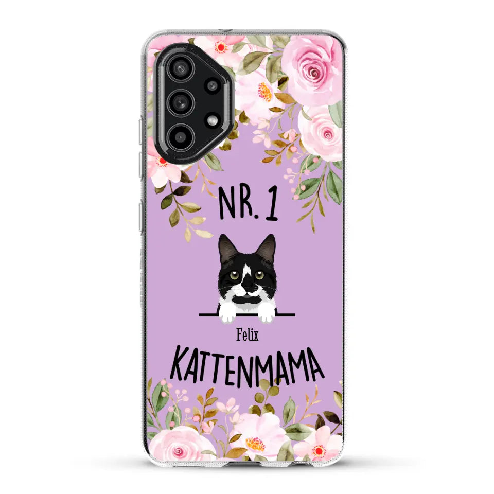 No. 1 Kattenmama - Gepersonaliseerd telefoonhoesje