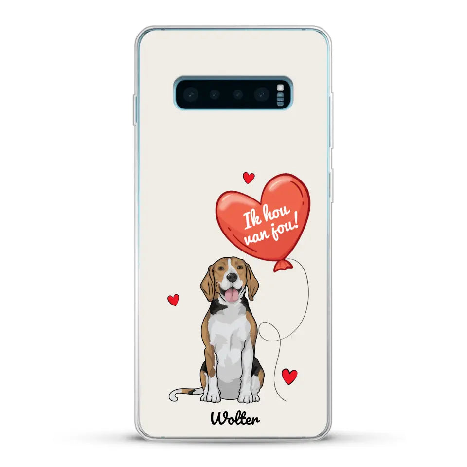 Hondenliefde - Gepersonaliseerd telefoonhoesje