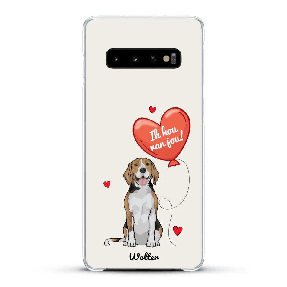 Hondenliefde - Gepersonaliseerd telefoonhoesje