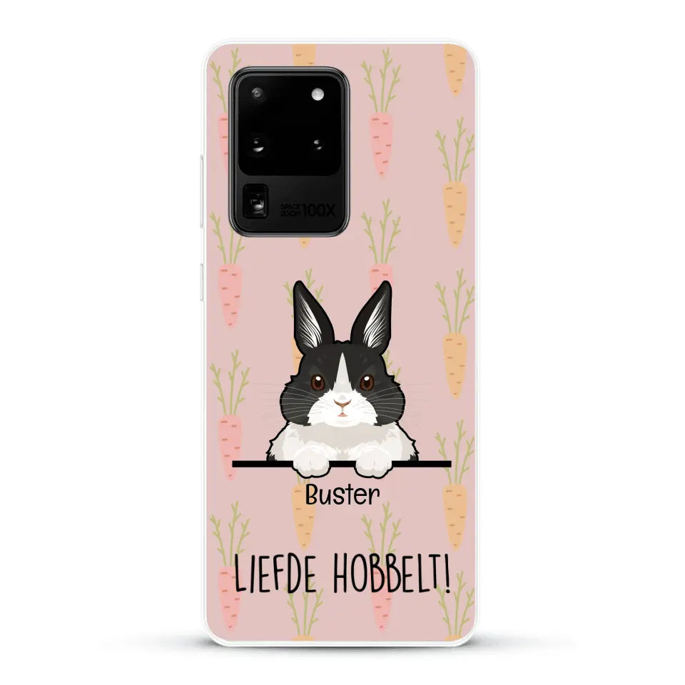 Liefde hobbelt! - Gepersonaliseerd telefoonhoesje