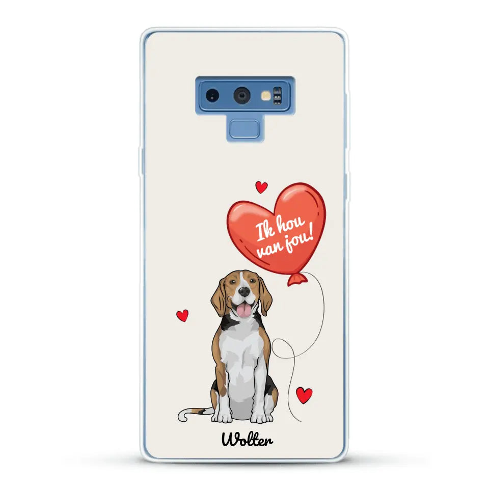 Hondenliefde - Gepersonaliseerd telefoonhoesje