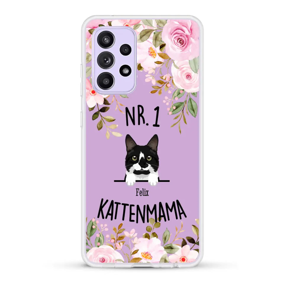 No. 1 Kattenmama - Gepersonaliseerd telefoonhoesje